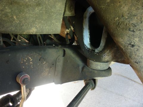 1978 Ford Bronco - Undercarriage view showing suspension components and frame structure.