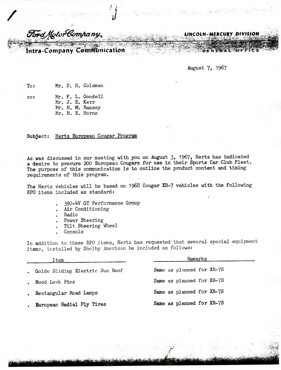 Hertz European Program proposal