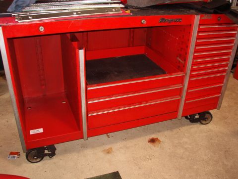 1983 Ford Bronco - Snap-on KRL1003 My new (used) tool box, about halfway thru the cleaning process. I took every drawer, liner, & slide out, and washed them.…