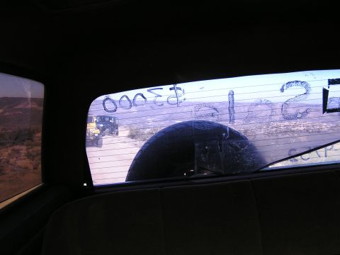 1990 Ford Bronco - Back window and crappy tint peeling