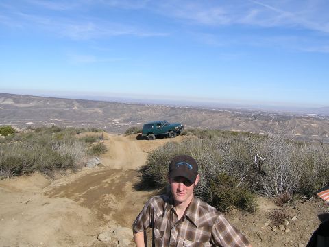 1990 Ford Bronco - Unsuspecting picture of me (Greg) and CanuckinaBroncos (Ian) hat bill in the right corner, and ToyKeepers (?) Bronco in the background