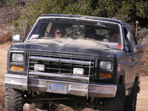 1990 Ford Bronco - Grill shot of Fartman :)
