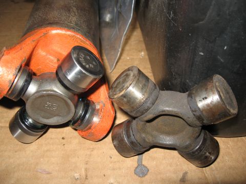 1968 Shelby GT500 - A comparison of a new universal joint next to an older, worn one.