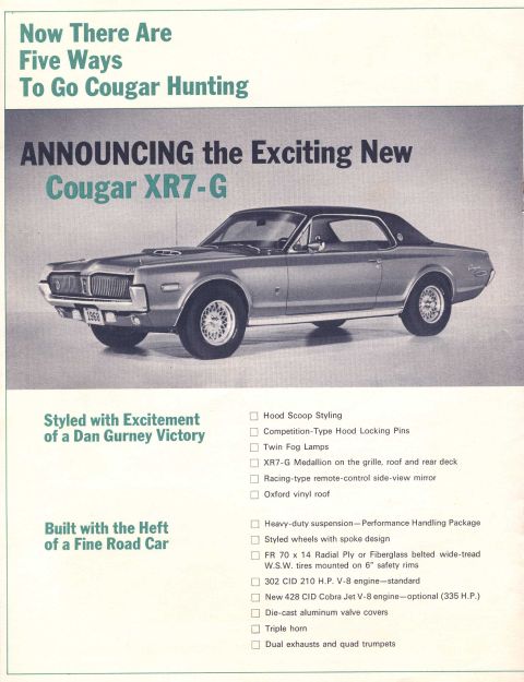 1968 Mercury Cougar