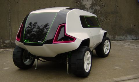 1993 Ford Probe - This concept vehicle features a unique design with prominent off-road tires and distinctive lighting accents.