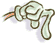 1989 Ford Bronco - A cartoon illustration of a hand holding a stick.