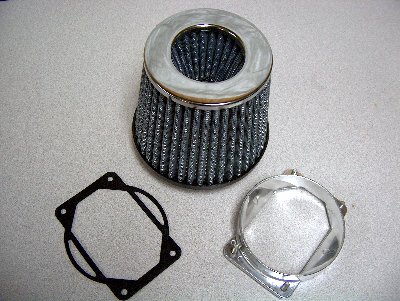 1995 Ford Probe - Air filter assembly with gasket and clamp shown on a flat surface.