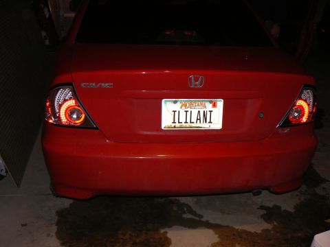 2006 Ford E350 - Some taillights I hooked up on an '05 Civic.