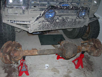1985 Ford Bronco - The space I have to do it in. Limited but do able.