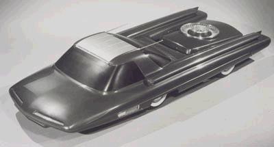 1972 Ford Ranchero - This futuristic concept car features a unique design with prominent fins and a spare tire mounted on the rear deck.