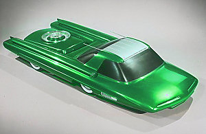 1972 Ford Ranchero - This futuristic concept car features a unique design with prominent fins and a spare tire mounted on the rear deck.