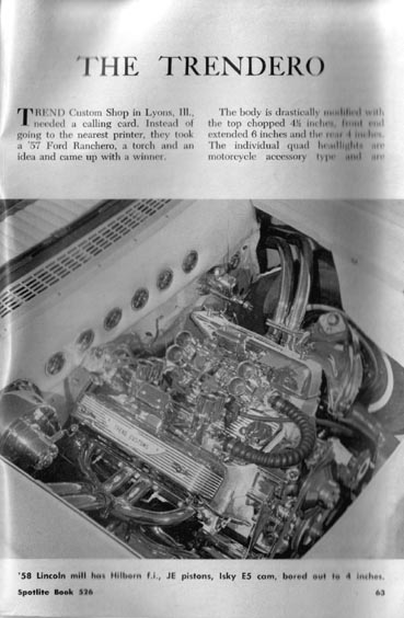 1972 Ford Ranchero - Engine bay of a heavily modified vehicle, a V8 engine with custom components.