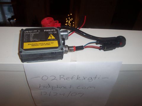 1993 Ford Probe - Philips ballast for Xenon light bulbs, model LVQ 212-L300, with attached wiring.