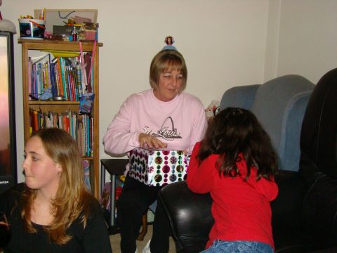 1989 Ford Bronco - A holiday gathering with gifts being opened.