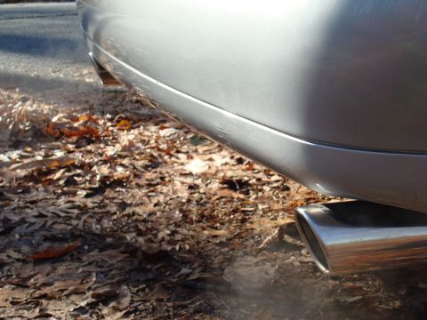 2002 Lincoln Town Car - Shot of my magnaflow stainles steal tips smoking