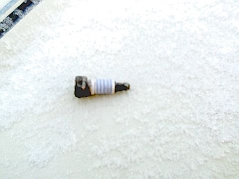 1986 Ford Bronco - Broken Motorcraft Platinum Plug...broke just below the hex.