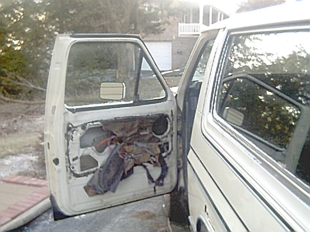 Bare door...well minus the door panel anyways.