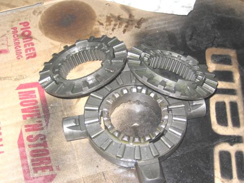 1994 Ford Bronco - Transmission synchronizer rings and hub assembly shown on a surface with packaging labels.