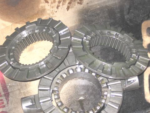 1994 Ford Bronco - Close-up view of transmission synchronizer rings, likely for a manual gearbox.