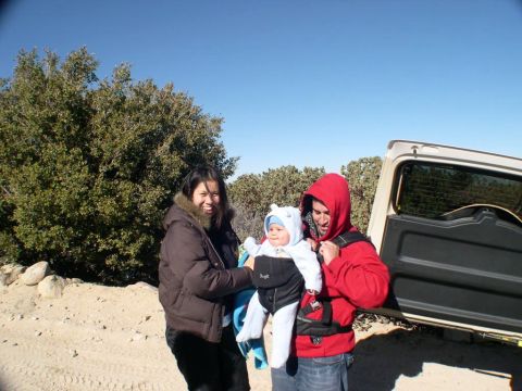 2007 Toyota FJ Cruiser - A family poses with their 2007 Toyota FJ Cruiser during an outdoor excursion.