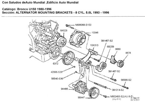 1995 Ford F-150 - Ford Parts engine v8 5.0L