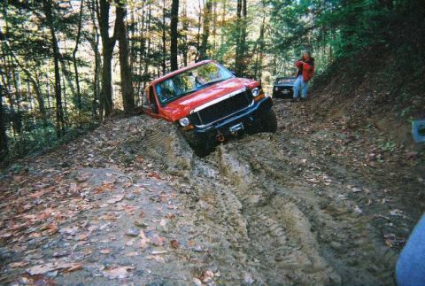 1976 Ford Bronco - Harry and the Super Duty on the way to Slick Rock