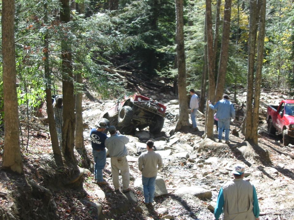 Drew coming up Slickrock
Check out the rollover in the movie section.