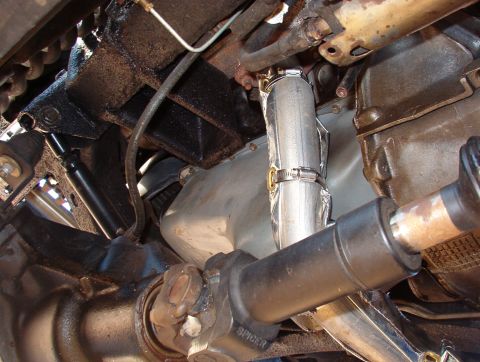 1975 Ford Bronco - To keep even more heat out, all the exhaust pipes near the body are now wrapped. This stuff smokes & stinks the first few times the engine…