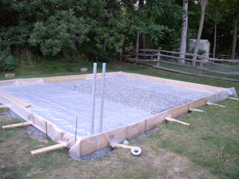 1986 Ford Bronco - Not one contractor would bid on the garage, so.... Ve build ! Using the new self leveling Agylia concrete. No shoveling or barrowing but it…