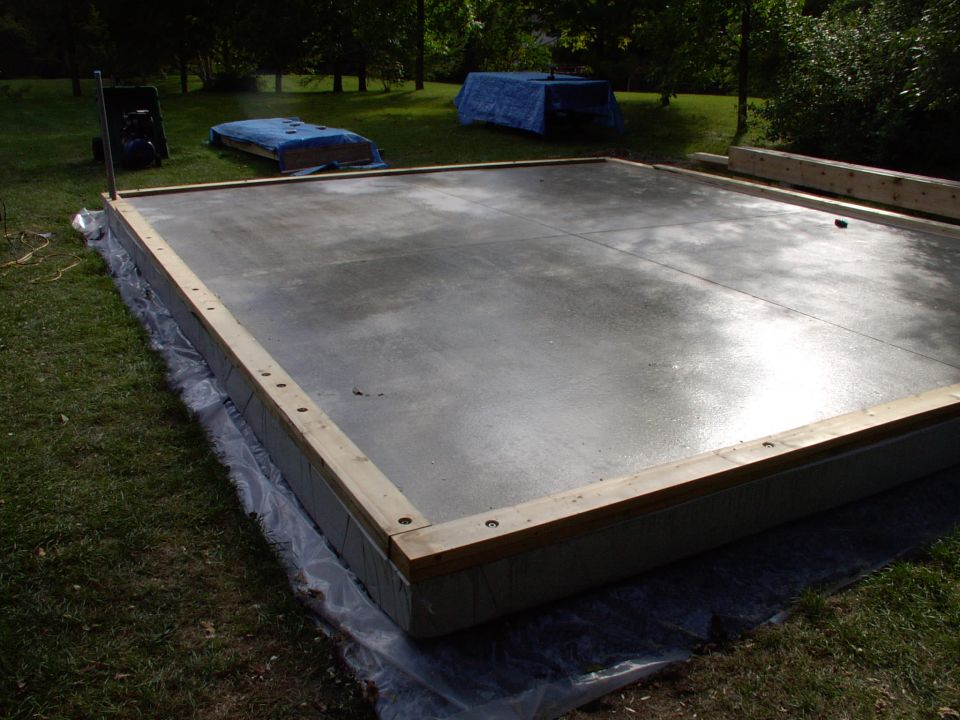 Got the boards bolted in and the Xlene concrete sealer is dry.