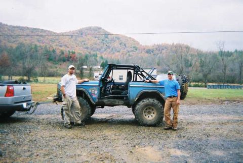 1976 Ford Bronco - Ready to leave after aquiring several new bumps and bruises thanks to the rock garden.