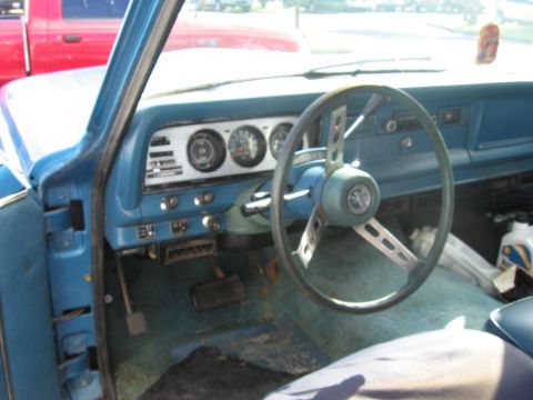 1978 Jeep Cherokee - Interior view of a 1978 Jeep Wagoneer, highlighting the dashboard and steering wheel.