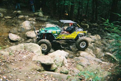 1976 Ford Bronco - Ken Shupe's Rig approaching the Rock Garden
