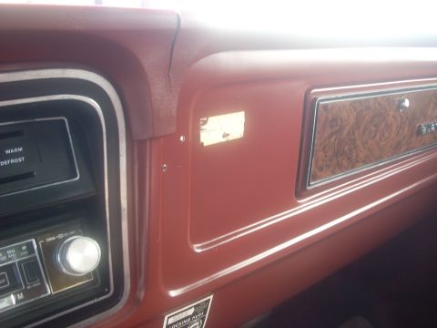 1992 Ford Bronco - Interior view of a vehicle's dashboard, showing the radio and trim details.