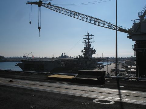 1989 Ford F-250 - looking out at the Ronald Reagan from the Nimitz