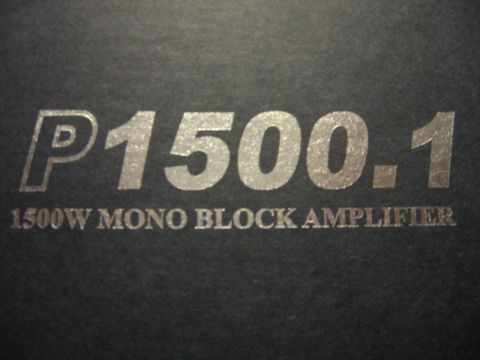 1992 Ford Crown Victoria - Close-up of a car amplifier displaying its model number and power rating.