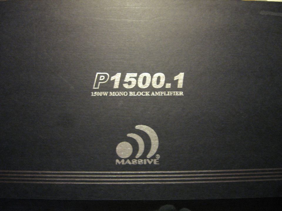 Massive P1500.1 1500W Mono Block Amplifier