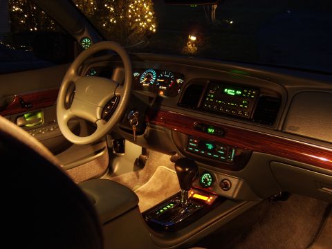 1996 Mercury Grand Marquis - Nighttime dash shot