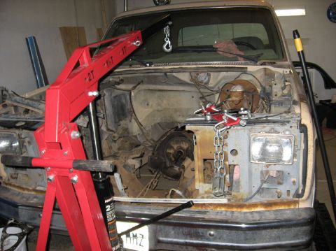 1978 Ford Bronco - Here's the '85, all hacked apart and sans engine.
