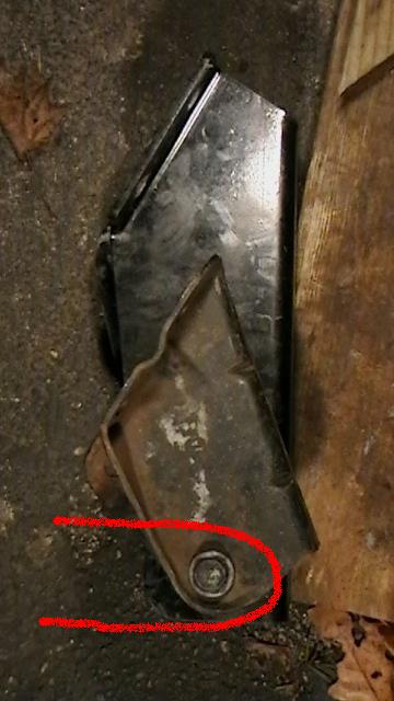1995 Ford Bronco - The red line represents the axle housing. The axle hits the back of the Superlift bracket. The holes drilled in the bracket will not line u…
