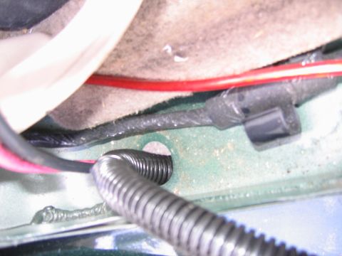 2001 Ford F-150 - Harness pass through in passenger sill plate