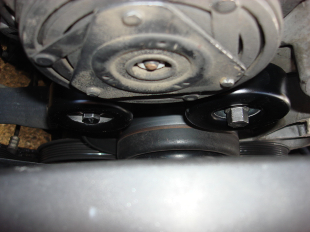 Here are the pulleys installed. if you were only doing these reinstall the serp belt and be on your way. i had to replace the p/s pump so i just went to it next.