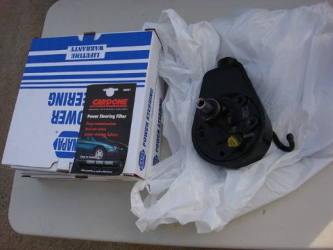 1983 Ford Bronco - the core charge was $65 so i had a spare and traded it in and did not have the new box. here is the new reman pump. i got the one for Hydro…