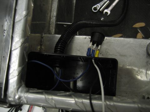 2001 Ford F-150 - Detail of an electrical wiring harness and connector, likely part of a vehicle's electrical system.