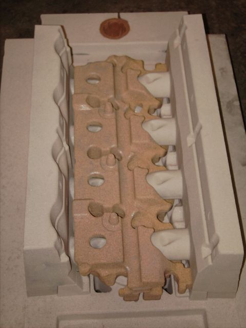 1969 Ford Fairlane - Casting of an engine cylinder head is shown inside protective foam packaging.