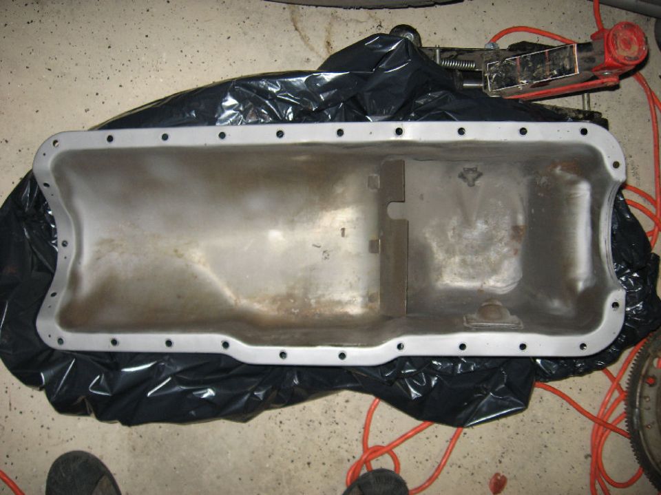 Its also nice having a couple different power washers, there was a good bit of sludge in there.