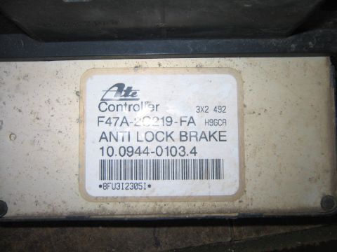 1994 Ford Bronco - Close-up of an ATE Anti Lock Brake Controller module, part number F47A-2C219-FA.