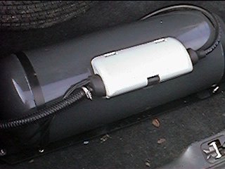 1998 Mercury Grand Marquis - 60 litre LPG tank in the boot. 150+ mile range to empty.