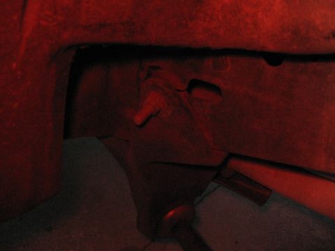 1995 Ford F-150 - This photo shows damage to a vehicle's frame, not a specific model year.