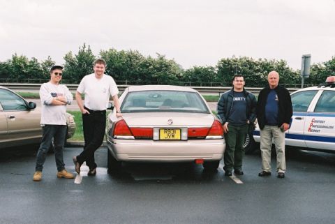 1998 Mercury Grand Marquis - L-R: GeordieVic, Ovie, White Falcon LS & BritVic.